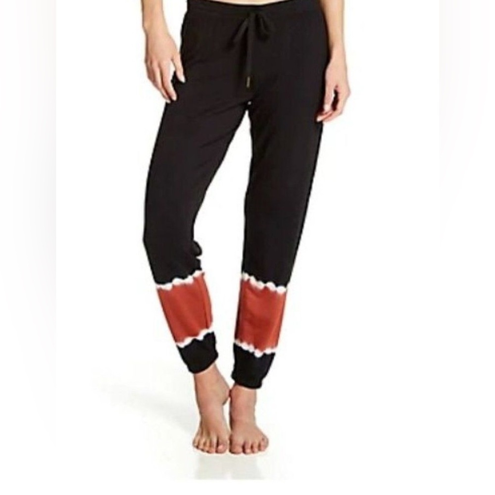 NWT PJ Salvage S Black Orange Sienna Sunsets Tie-dye Lounge Pajama Pant